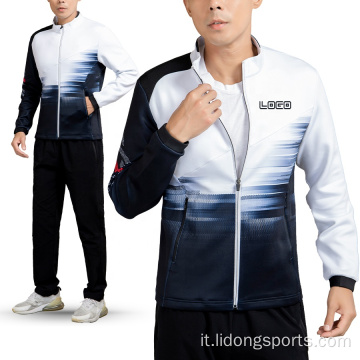 Ultimo design personalizzato Sublimation Running Tracksuit